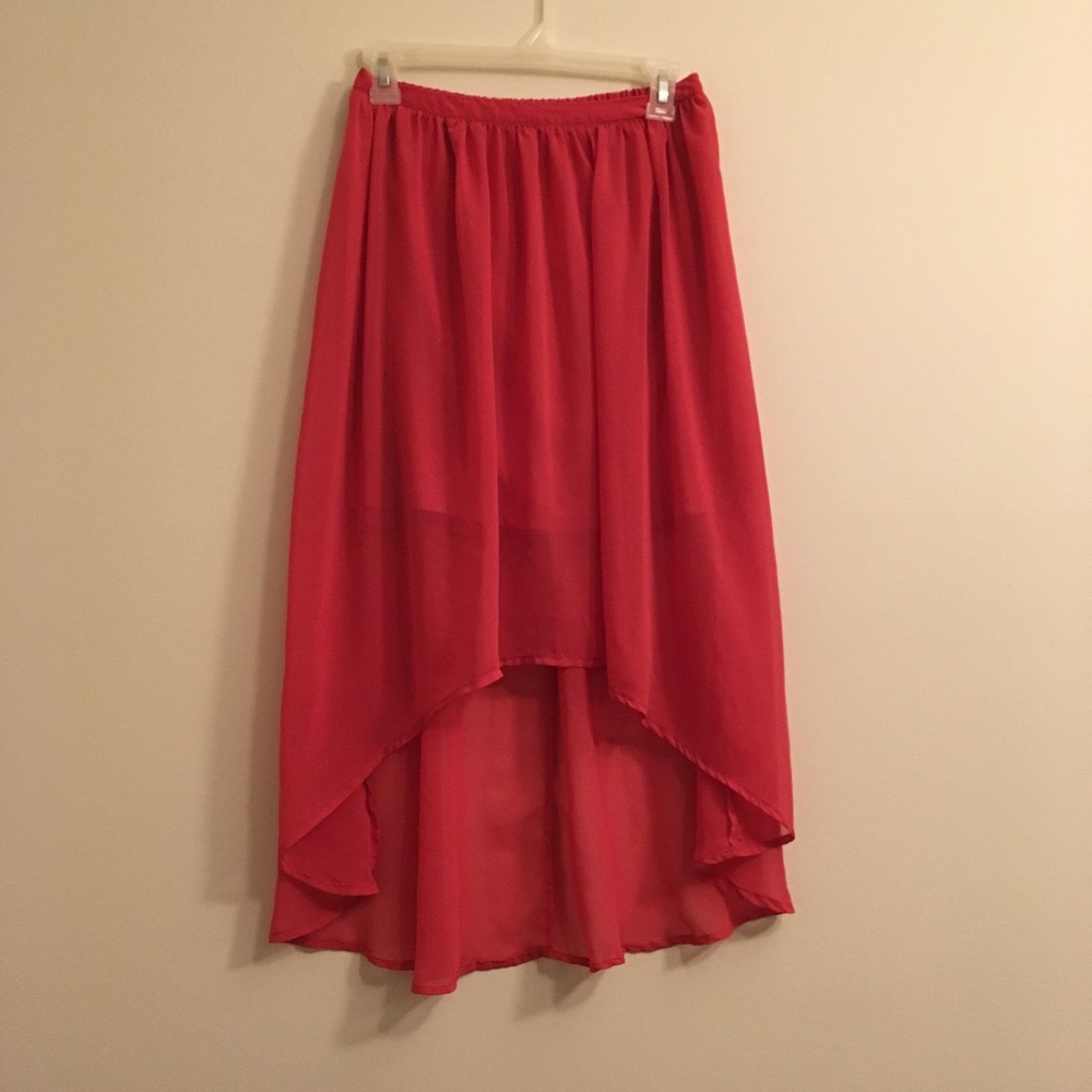 Lauren Conrad High/Low Skirt with Mini Underneath!